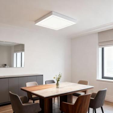 Imagem de Plafon Painel LED Sobrepor Quadrado 40x40cm 40W Branco Frio - LUXOR ST