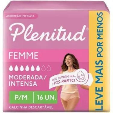 Imagem de Fralda calça geriatrica plenitud femme c/ 8un, P/M COM 8