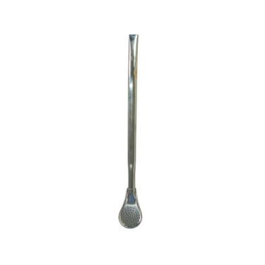 Imagem de Bomba para Tereré Capellani em Inox Lisa  Bojo Fixo