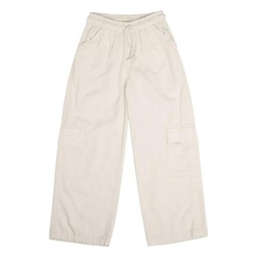 Imagem de Calça Cargo Infantil Menina Have Fun, 14, Creme