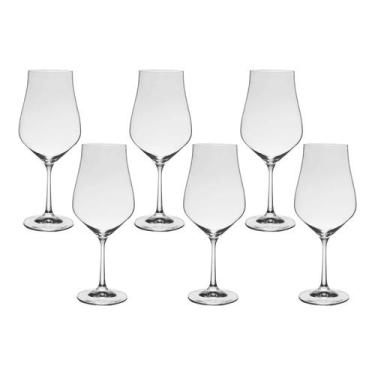 Imagem de Taça de Cristal Bohemia Para Vinho 550 ml Tulipa 6 Peças - Bohemia Cry