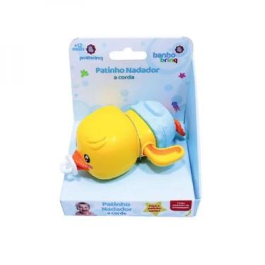Imagem de Patinho Bebe Nadador a Corda Banho Divertido - Bb3008 - Polibrinq