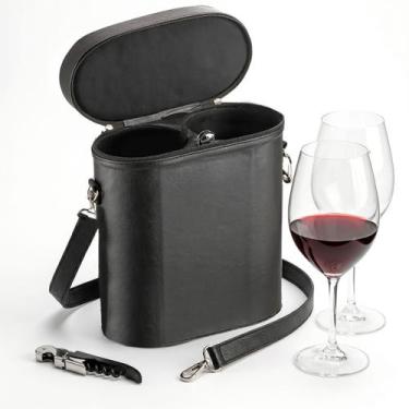 Imagem de Kit 2 Taças de Cristal Riedel Double Magnum 995ml Com Maleta e Saca Ro