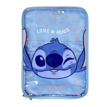 Imagem de Pasta Universitária Juvenil Bolsos Internos Stitch Disney - DAC