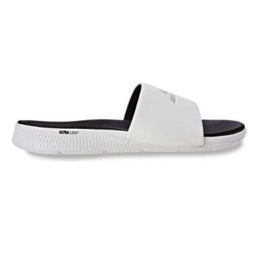 Imagem de Chinelo Skechers Go Consistent Slide Branco e Preto Masculino, 43