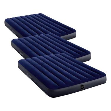 Imagem de Colchão Inflável Intex 64758E Tamanho Casal 25 cm de altura, pacote co