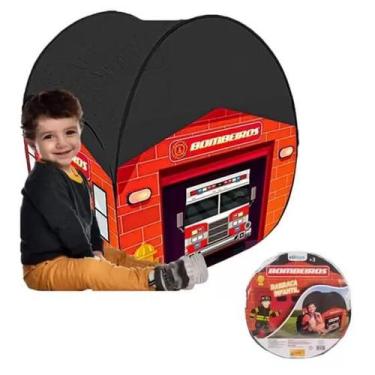 Imagem de Barraca dobrável portátil infantil bombeiro/circo/cozinha/salão de bel