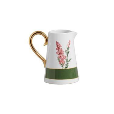 Imagem de Jarra Boca de Leão Verde Cerâmica Alta Qualidade Design Elegante para Servir Bebidas Mesa Posta Scalla