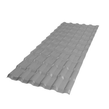 Imagem de Telha Plan PVC 2,42 x 5 Peça(s) - Cinza - Afort