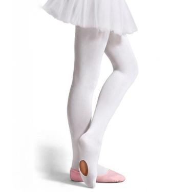 Imagem de Meia calça infantil fio 40 ballet com abertura 9585 selene, G, Branco
