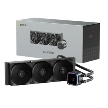 Imagem de Water cooler 360mm ocypus iota l36 bk, argb, display, black - iota-l36