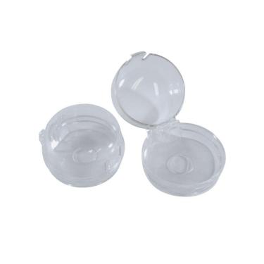 Imagem de Protetor Infantil para Botões de Fogão Transparente Poliestireno Resistente e Atóxico Bemfixa