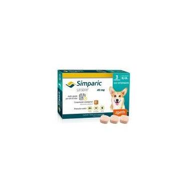 Imagem de Antipulgas Simparic Zoetis 40 mg para Cães com 10,1 kg a 20 kg