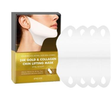 Imagem de Máscara de Tratamento Facial Reepic Cosmer V-Line Colágeno com Ouro 24
