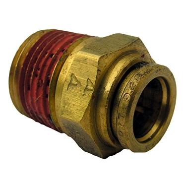 Imagem de LASCO Encaixe de conexão rápida de latão 17-8278 com adaptador de rosca macho, 3/8 x 3/8 polegadas