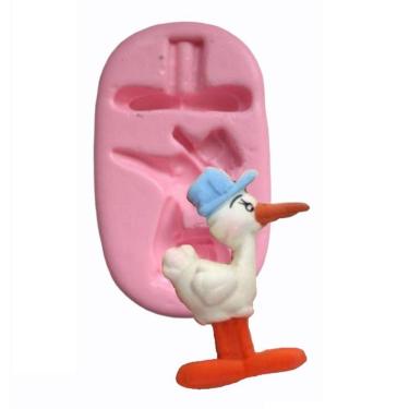 Imagem de Molde De Silicone Cegonha, Chá De Bebe