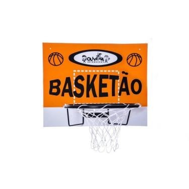 Imagem de Tabela De Basquete Aro Cesta+Rede De Nylon Brinquedo Em Mdf