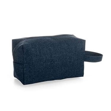 Imagem de Necessaire Bolsinha Nylon Organizadora/Maquiagem com Alça (AZUL ESCURO)