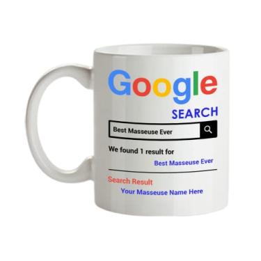 Imagem de Caneca personalizada para massagista, Best Masseuse Ever, Copo de café para massagistas, Presentes para massagistas, Ideia de presente para mordaça, Caneca para massagista com nome personalizado