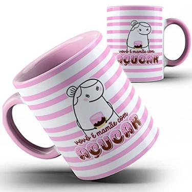 Imagem de Caneca rosa Flork Avó é mãe com açúcar 2