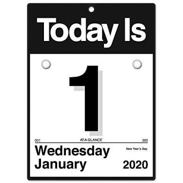 Imagem de Calendário de parede diário AT-A-GLANCE 2020, 15,24 cm x 15,24 cm, Mini, uma página por dia, design"Today is" (K1-00), Nova Edição 2020, Refill