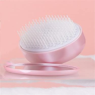 Imagem de N/A Pente Espelho Portátil Pente de Mão Tt Pente Dobrável Pequena Almofada de Ar Airbag Pente de Cabelo Sem Nós Feminino (Cor: A, Tamanho: 91 * 67 * 33mm)