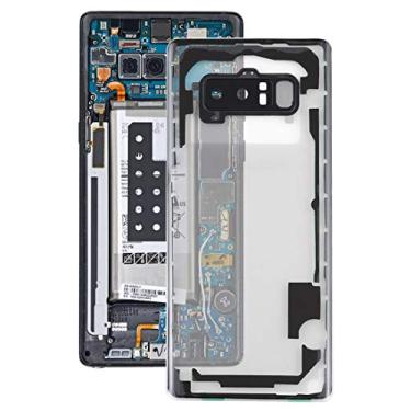 Imagem de For Samsung Galaxy Note 8 / N950F N950FD N950U N950W N9500 N950N Transparent Battery Back Cover with Camera Lens Cover (Transparent)