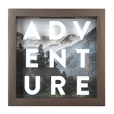 Imagem de PRINZ Cofre de madeira 15,2 x 15,2 cm para caixa de sombra, marrom, multi