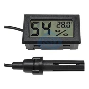 Imagem de Termo-higrômetro Digital Com Sonda Na Cor Preto/com Pilhas