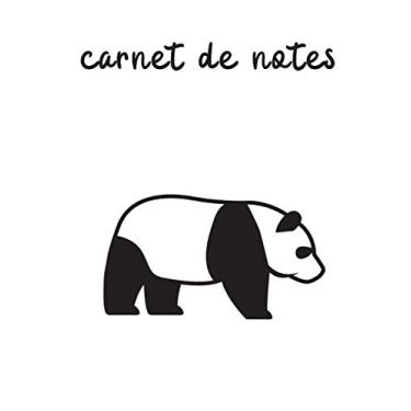 Imagem de Carnet de notes: Cahier d'écriture Panda mignon | 100 Pages format 7*10 pouces