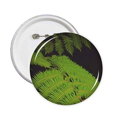 Imagem de Imagem de planta de folhas verdes natureza alfinetes crachá botão emblema decoração acessório 5 peças