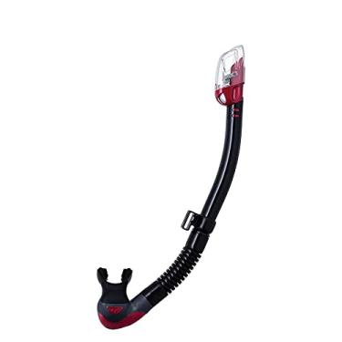 Imagem de TUSA SP-0101 Hyperdry Elite II Scuba Diving Snorkel, Black/Metallic Dark Red, None