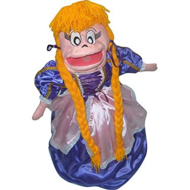 Imagem de FANTOCHE DE MÃO 3 EM 1-RAPUNZEL/BRUXA/PRÍNCIPE-MED. 60X16CM (AZUL, 60X16)
