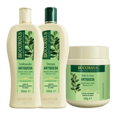 Imagem de Kit Completo Antiqueda Cabelo 500ml Bio Extratus Jaborandi