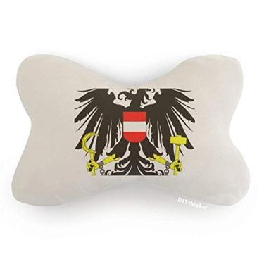 Imagem de DIYthinker Emblema nacional da Áustria, decoração de pescoço, almofada para apoio de cabeça