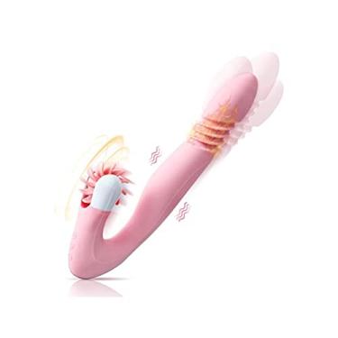 Imagem de Vibradores de Dildo Lambendo Clitóris 10 Velocidades Estimulador Feminino Erótico Zatla Shop
