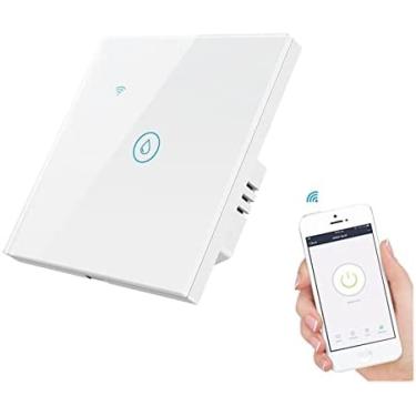Imagem de Termostato Sem Fio Wifi Interruptor Inteligente Aquecedor De Água Interruptores Tuya Vidro Controle De Voz Temporizador De Toque Temperatura Controle Remoto Celular APP Termostato De Aquecimento,b