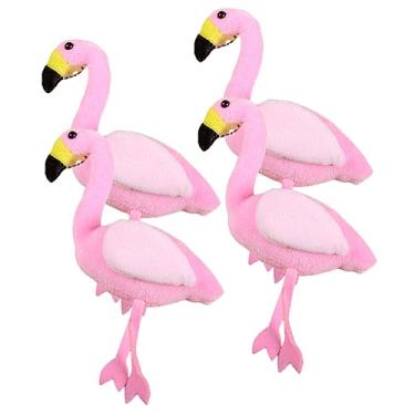 Imagem de GALPADA 4 Pcs pingente de flamingo lembrancinhas de aniversário do flamingo chaveiro fofo chaveiros porta-chaves charme de chaveiro de mochila pingente de pelúcia chaveiro carro Presente