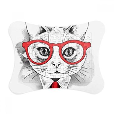 Imagem de Bussiness Cat Head Protect Animal Pet Lover, moldura de quebra-cabeça decoração de imagem