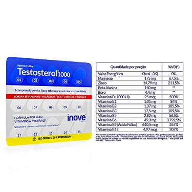 Imagem de Testosterol 1000 Inove Nutrition 30 Comp.