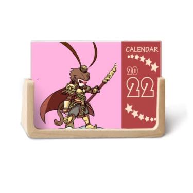 Imagem de Agenda de mesa Monkey King com notas de viagem 2022 para 12 meses