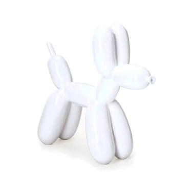 Imagem de Escultura Decorativa de Cachorro Tipo Jeff Koons - Branco