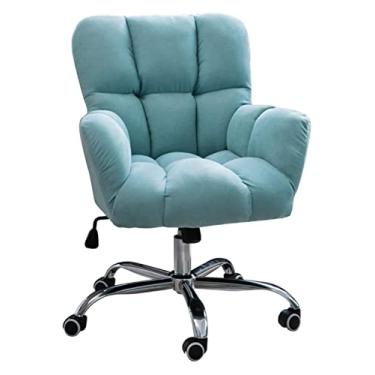 Imagem de Cadeira de escritório mesa e cadeira cadeira de escritório assento estofado veludo cadeira giratória de 360 graus base de resina de nylon cadeira de jogos (cor: #4) bons tempos