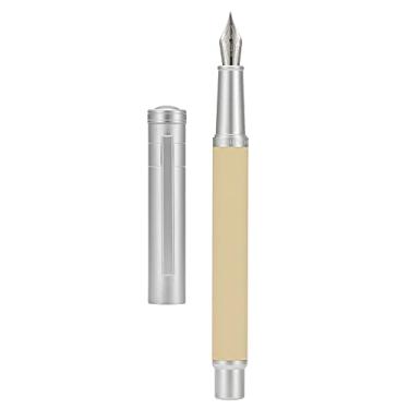 Imagem de Hongdian Caneta Tinteiro Floresta Prata Extra Fina, Prata Extra Fine Fountain Pen Design Clássico com Conversor e Conjunto de Estojo para Canetas de Metal