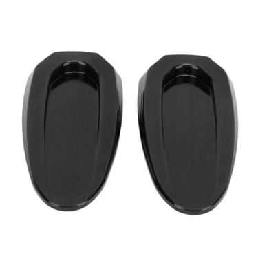 Imagem de Tampa do Buraco do Espelho do Pára-brisa, 2 Pçs Leve Motocicleta Espelho Retrovisor Base Capa Longa Durabilidade para S1000rr 2019 a 2023 (Preto)