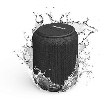 Imagem de Tronsmart T6 Mini altifalantes Bluetooth 5.0 15 W, 24 horas de reprodução, som estéreo 360°, IPX6 Waterproof, portátil, suporte TF Card memória USB de 64G e assistente de voz, preto