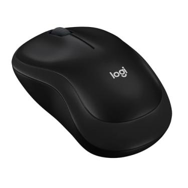 Imagem de Logitech Mouse sem fio M185, 2,4 GHz com mini receptor USB, vida útil da bateria de 12 meses, rastreamento óptico de 1000 DPI, ambidestro, compatível com PC, Mac, laptop - preto