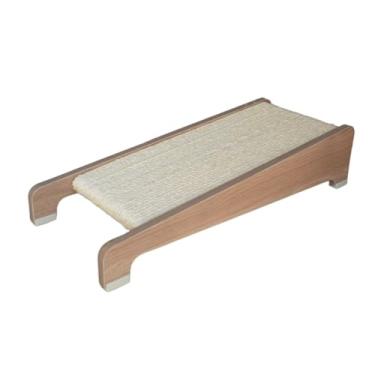 Imagem de Arranhador Gato Piso Inclinado Corda Sisal em MDF - Amadeirado