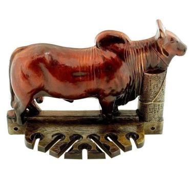 Imagem de Porta Espeto Suporte De Parede Churrasco Boi Cupim