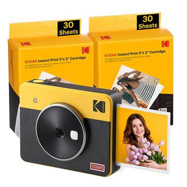 Imagem de Câmera e Impressora Instantânea Mini Shot 3 Retrô Kodak Amarela - PM00S127A3
